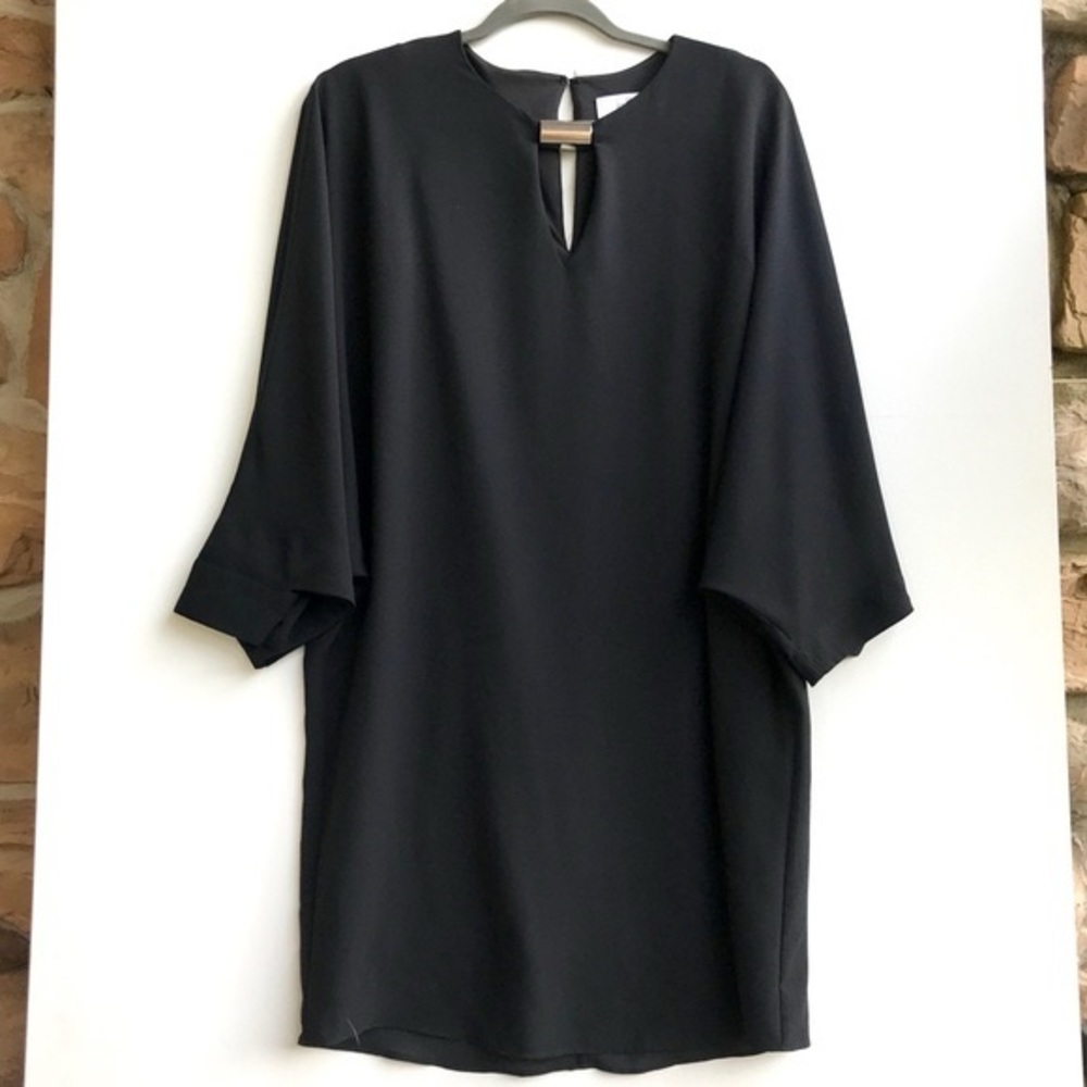 Belle Badgley Mischka Black Dress washable sz 8 nwt